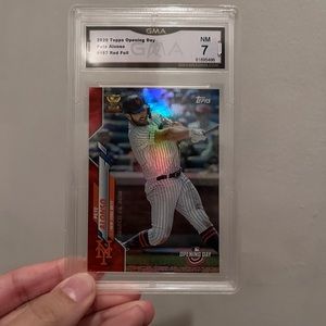 2020 Topps Opening Day #157 Pete Alonso Mets Red Foil GMAT (MISC10)